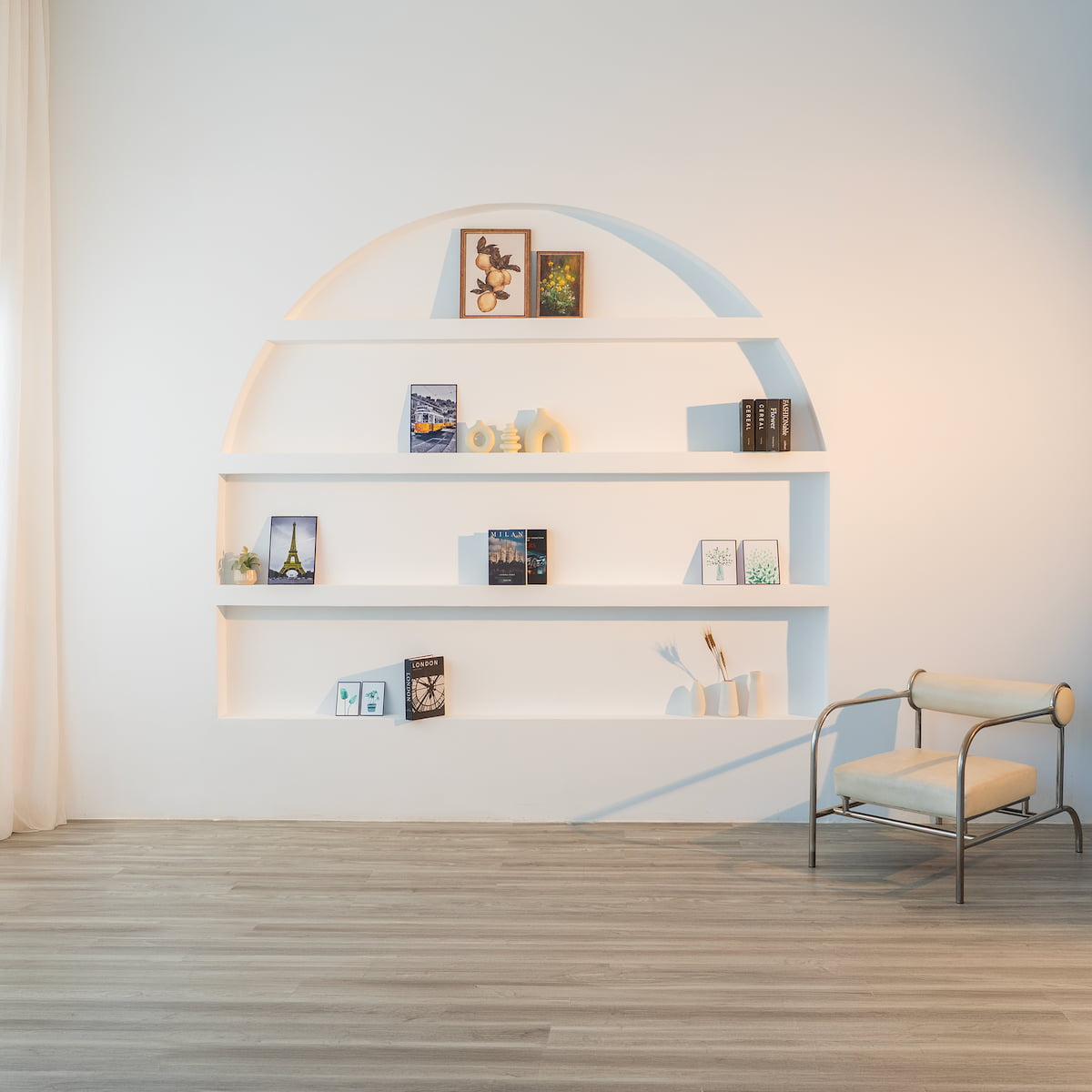 Room A - Kệ vòm bán nguyệt âm tường nghệ thuật